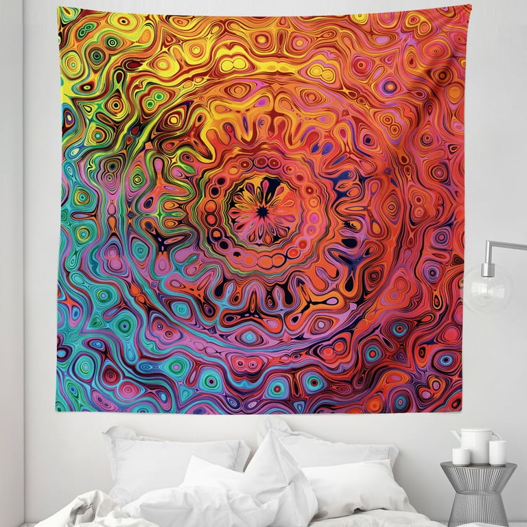 White Red Leaf Bedroom Tapestry Mandala Dorm Art Psychedelic Wall Hanging Decor White Red Leaf Bedroom Tapestry Mandala Dorm Art Psychedelic Wall Hanging Decor