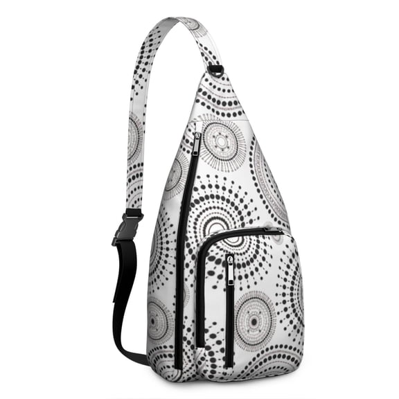 Mandala Travel Sling Bag Lightweight Hiking Sling Pack for Women Men Unisex
