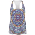thumbnail image 1 of Mandala Trippy Stained Glass Fish All Over Womens Work Out Tank Top Multi X-LG, 1 of 2