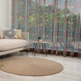 thumbnail image 1 of Mandala Tulle Curtains with Rod Pocket, Circular Floral Cosmos Moroccan Design, Sheer Drape for Wedding Party 2 Panels, 7 Sizes, Vermilion Ruby Sky Blue, by Ambesonne, 1 of 3