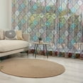 thumbnail image 1 of Mandala Tulle Curtains with Rod Pocket, Colorful Mosaic Tile Pattern with Abstract Floral Elements Turkish Culture, Sheer Drape for Wedding Party 2 Panels, 7 Sizes, Multicolor, by Ambesonne, 1 of 3