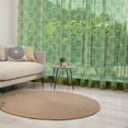 thumbnail image 1 of Mandala Tulle Curtains with Rod Pocket, Floral Circles Overlapping Symmetrical Design Curlicues Swirls Leaves, Sheer Drape for Wedding Party 2 Panels, 7 Sizes, Green Yellow, by Ambesonne, 1 of 3