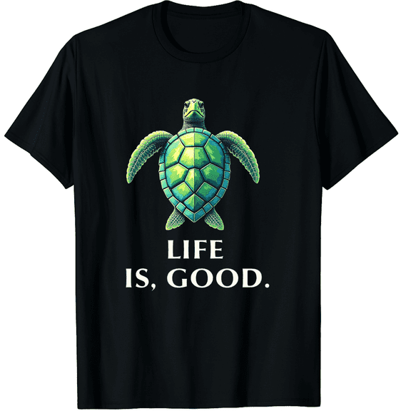 Mandala Turtle Tee Graphic Black T-Shirt for Men and Women