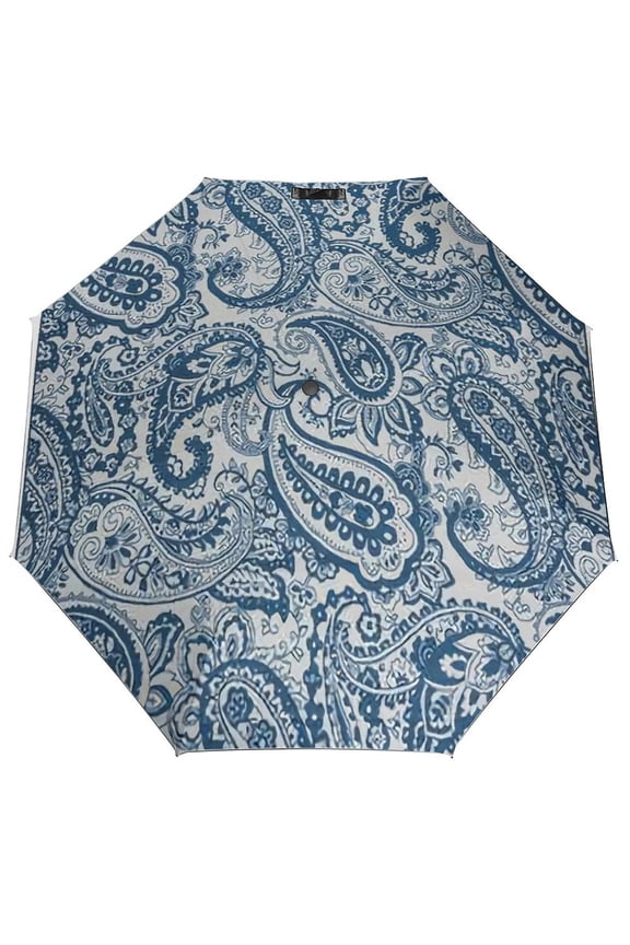 Mandala Umbrella for Rain - Portable, Double Layer Automatic Folding Umbrella UV Protection for Rain Car Travel Outdoor Men Women
