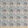 thumbnail image 1 of Mandala Upholstery Fabric by the Yard, Vintage Ottoman Elements in Oriental Style Paisley Inspired Flourish, Decorative Fabric for DIY and Home Accents, Pale Orange Blue Black by Ambesonne, 1 of 4