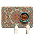thumbnail image 1 of Mandala Vintage Abstract Spiritual Zen Dog Food Mat, Absorbent Waterproof Non-Slip Pet Feeding Mat for Dogs and Cats, 1 of 7