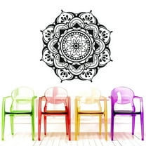 Mandala Wall Decal for Bedroom Mehndi Sticker Yoga Studio Boho Decor