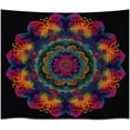thumbnail image 1 of Mandala Wall Tapestry Psychedelic Bohemian Floral Pattern Wall Hanging for Bedroom Living Room Office 30 x 40 Inches, 1 of 6