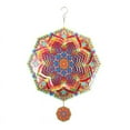 thumbnail image 1 of Mandala Wind Spinner Metal 3D Rotating Windchimes Luxury Art Garden Hanging Outdoor Decoration, 1 of 7