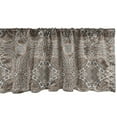 thumbnail image 1 of Ambesonne Mandala Valance Pack of 2, Bohemian Earth Tones Tribal, 54"X12", Umber Taupe and Tan, 1 of 1