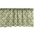 thumbnail image 1 of Ambesonne Mandala Valance Pack of 2, Eastern Yoga Tradition Art, 54"X12", Pale Olive Green Ivory, 1 of 3