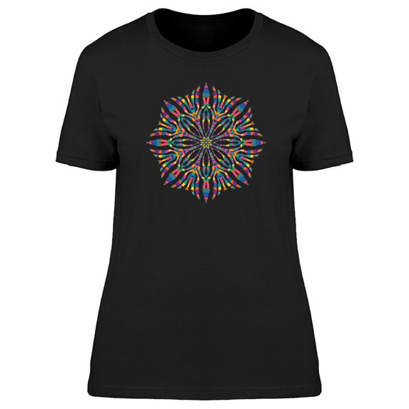 Mandala With Bright Colors Stars Tee Women's -Image by Shutterstock