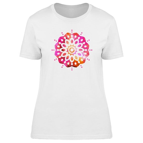 Mandala With Cool Art T-Shirt Women -Image by Shutterstock, Female Medium