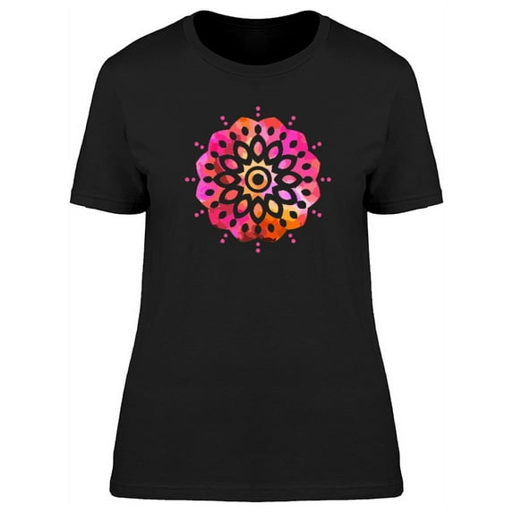 Mandala With Cool Art T-Shirt Women -Image by Shutterstock, Female Small
