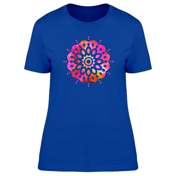 Mandala With Cool Art T-Shirt Women -Image by Shutterstock, Female XX-Large