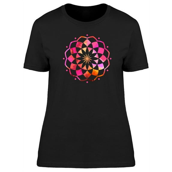 Mandala With Cool Textures T-Shirt Women -Image by Shutterstock, Female XX-Large