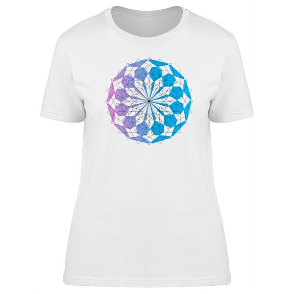 Mandala With Sacred Design T-Shirt Women -Image by Shutterstock, Female x-Large