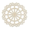 thumbnail image 1 of Mandala Wooden Wall Art, Symmetric Ornamental Boho Slices Folk, Birch Wood Plywood Rustic Wall Art Accent for Hallway Bedroom Living Room Cafes and Offices, 11.4" X 11.4" X 0.1", by Ambesonne, 1 of 5