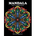 thumbnail image 1 of Mandala adult coloring book: Black Background (Paperback), 1 of 1