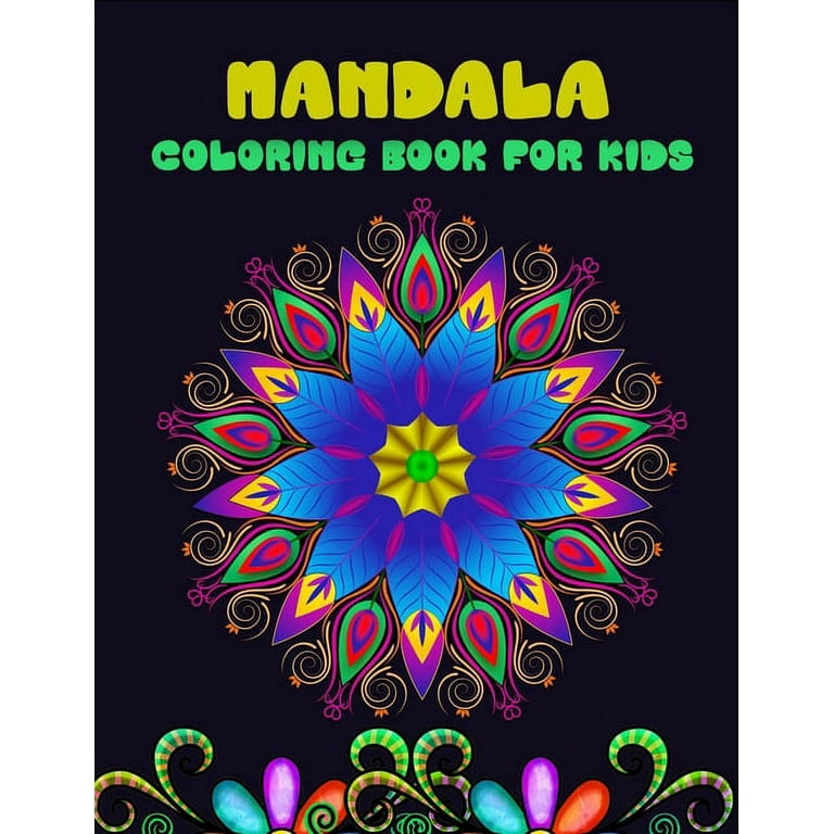 50 Pages Mandala Coloring Book for Beginners: Easy to Color Mandalas for  Stress Relief (Paperback)