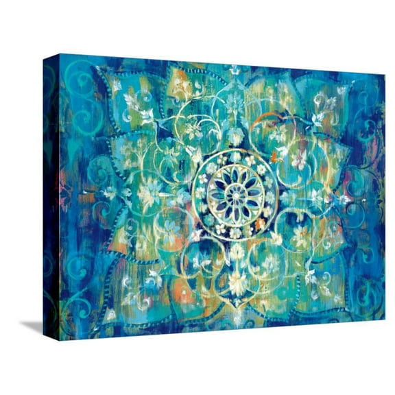 Mandala in Blue I Bright, World Culture Stretched Canvas Wall Art by Danhui Nai Sold by Art.Com