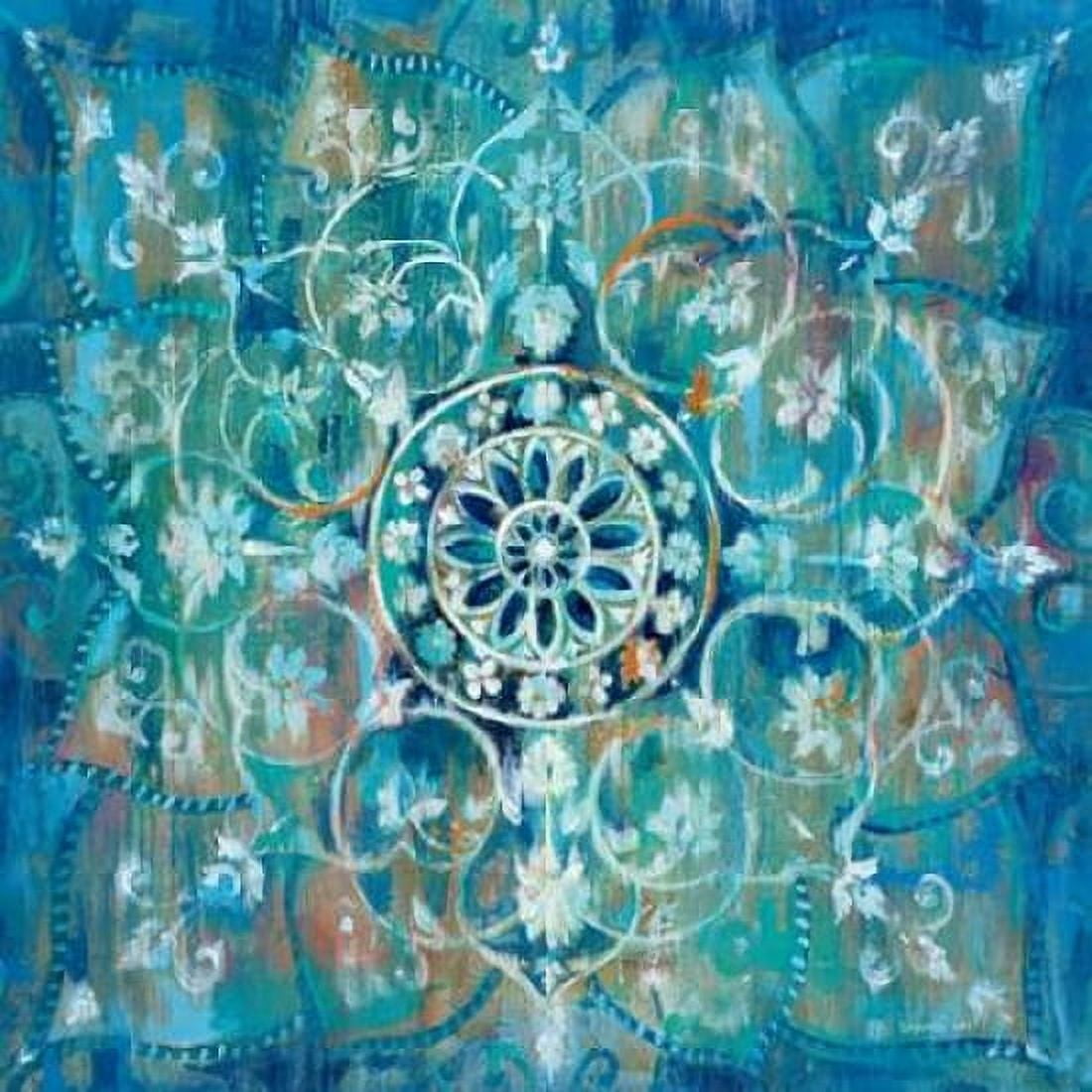 Mandala in Blue I Sq Canvas Art - Nai Danhui (24 x 24)
