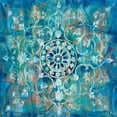 thumbnail image 1 of Mandala in Blue I Sq Poster Print by Nai Danhui, 1 of 2