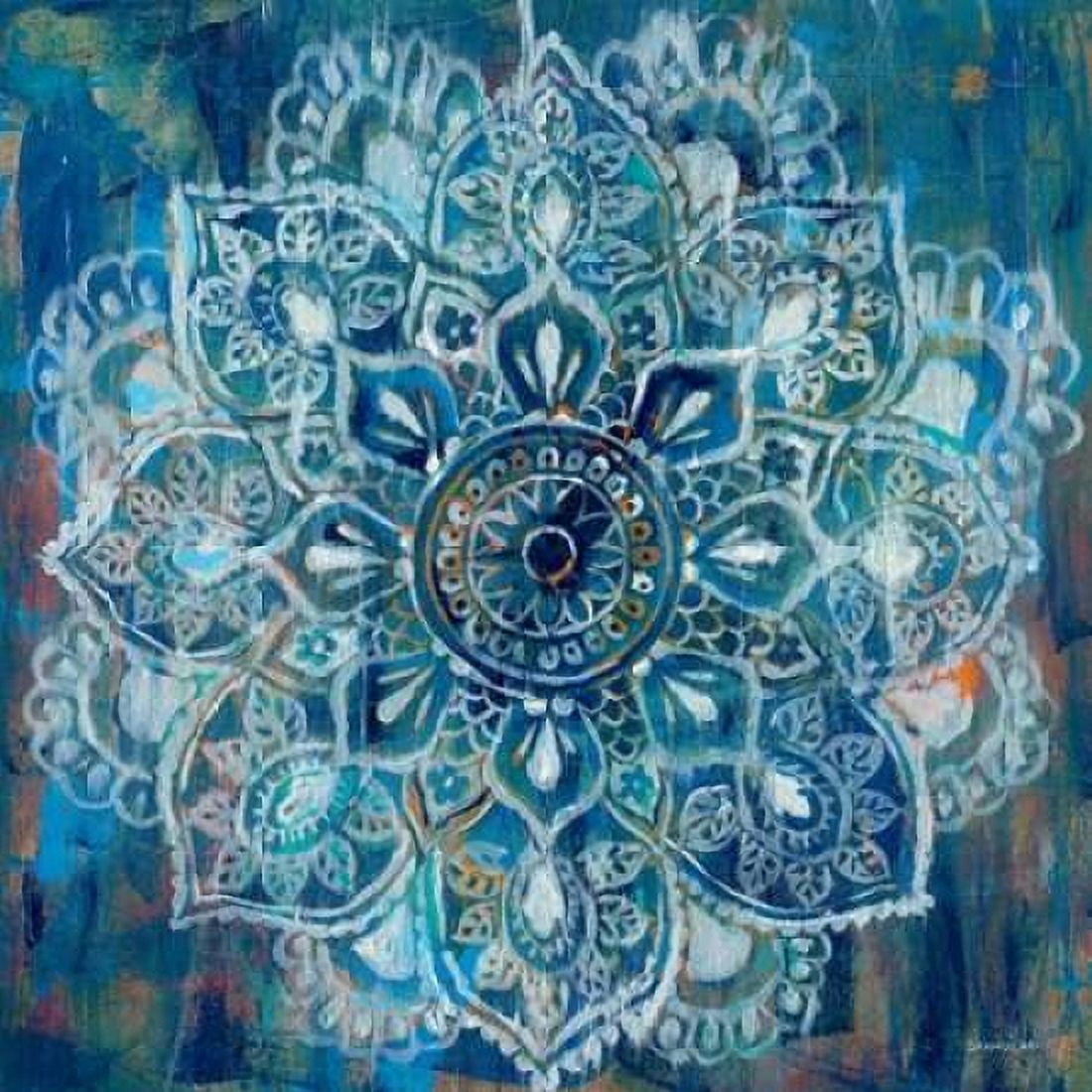 Mandala in Blue II Canvas Art - Nai Danhui (24 x 24)