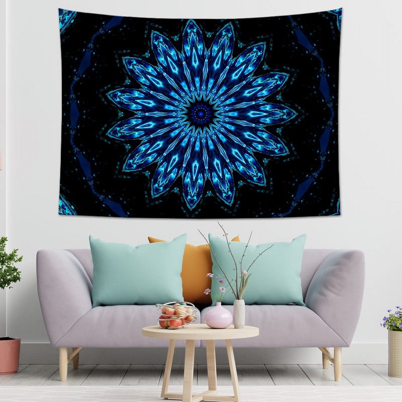 Sevenstars Mandala Tapestry Bohemian Wall Tapestry Hippie Tapestry Wall Hanging Teal Indian Room Decor 59.1 x 82.7 Walmart