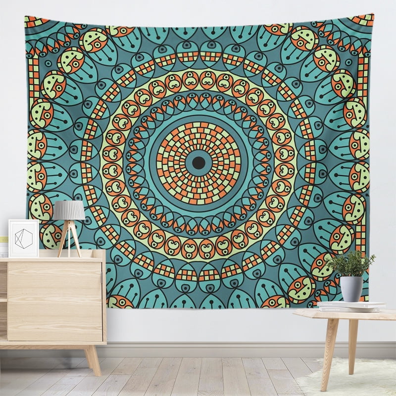 Mandala wall hanging tapestry sofa background cloth wallpaper student