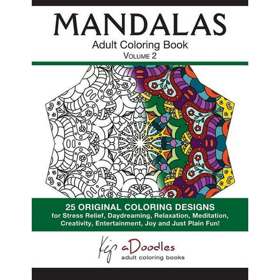 Mandalas: Adult Coloring Book, Volume 2, (Paperback)