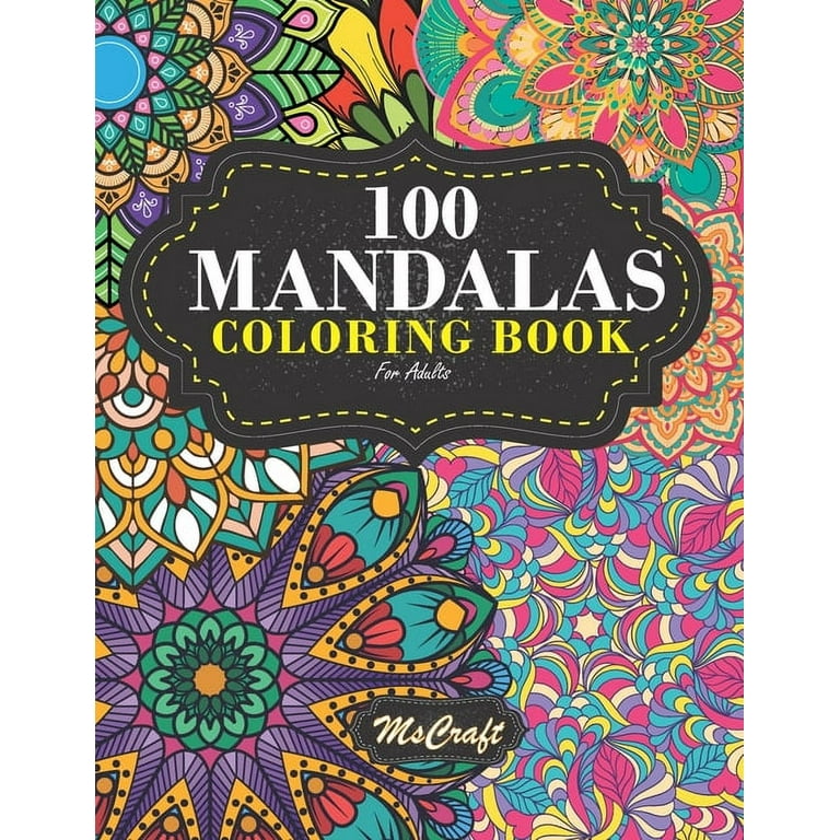 Stunning Patterns Adult Coloring Book Mandala Coloring Pages Stress  Relieving 30 Mandala Style Patterns 
