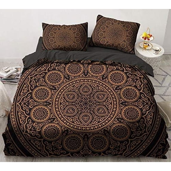 Mandalas Duvet Cover Set,Bedding Set for Kids and Adult, Home Decor, King Size