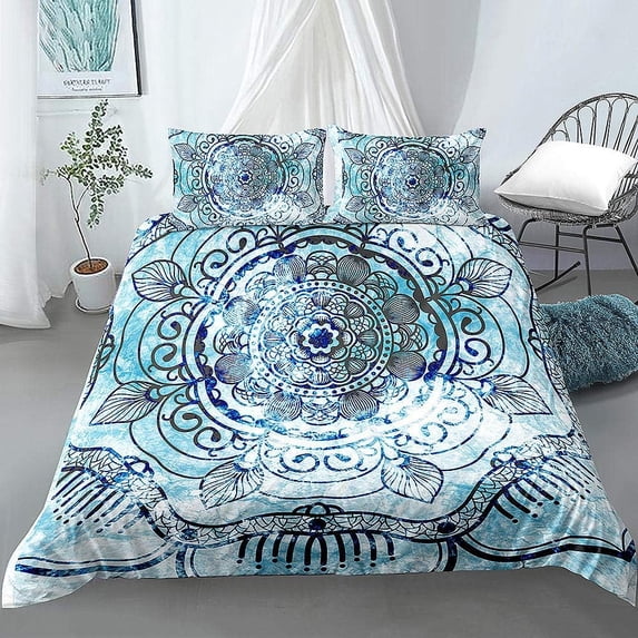 Mandalas Duvet Cover Set,Bedding Set for Kids and Adult, Home Decor,Twin Size