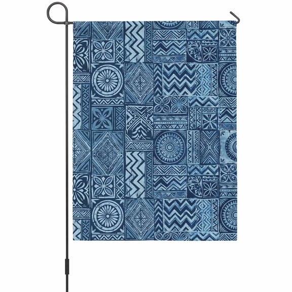 Mandalas Pattern Garden Flag 12 x 18 Inches, Boho Vintage Tribal Floral Plaid Traditional Symbol Weather Proof Outdoor Patio Flags Double Sided Small Garden Decoration for Yard Outside Home