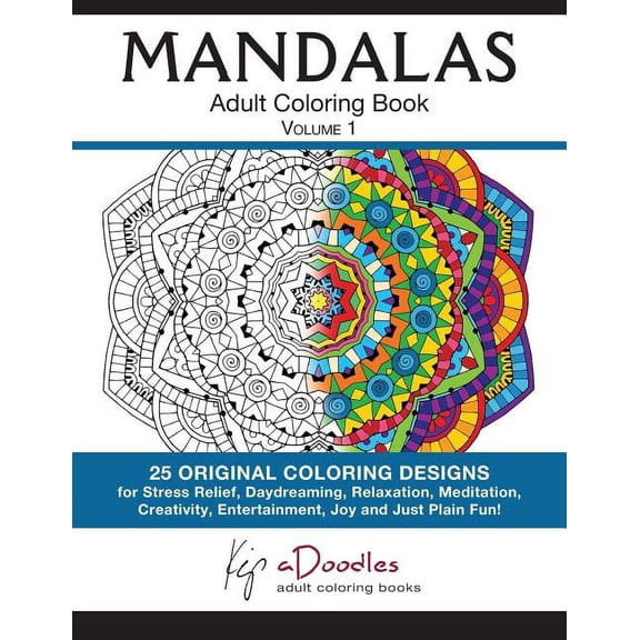 Mandalas, Volume 1: Adult Coloring Book, (Paperback)