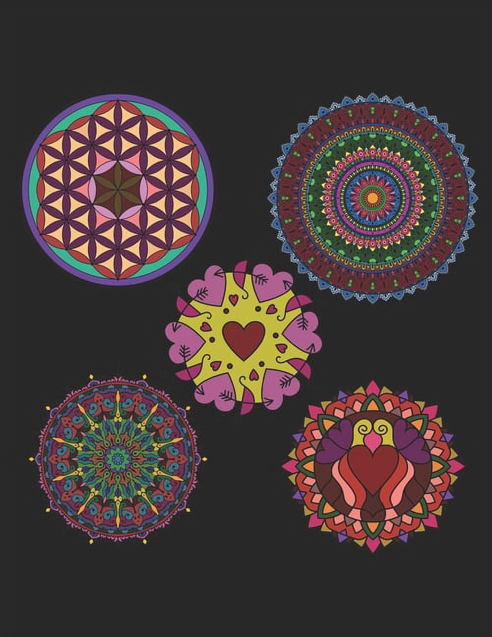 Mandalas zum ausmalen: mehr als 200 Blumenmandalas - Tiermandalas - Indische Mandalas - Herzmandalas und mehr - zum entspannen & Träumen - Mandala coloring book for adults (Paperback)