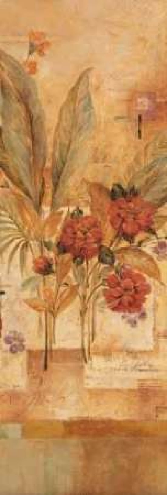 Mandalay Camelias Canvas Art - Pamela Gladding (8 x 24)