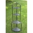 thumbnail image 1 of International Caravan Mandalay 4 Tier Corner Bakers Rack in Brown, 1 of 4