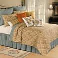 thumbnail image 1 of Mandalay Tan Blue Twin Quilt, 1 of 4