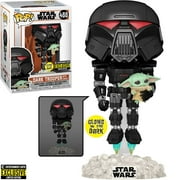 Mandalorian Dark Trooper Grogu GITD Pop! Vinyl - EE Excl.