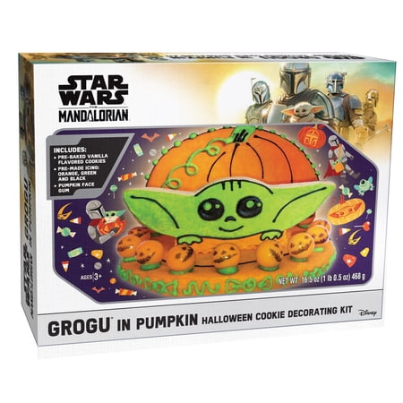 Mandalorian Grogu in Pram Halloween Kit 1 Count per Pack. Stars Wars Building Kit. Edible