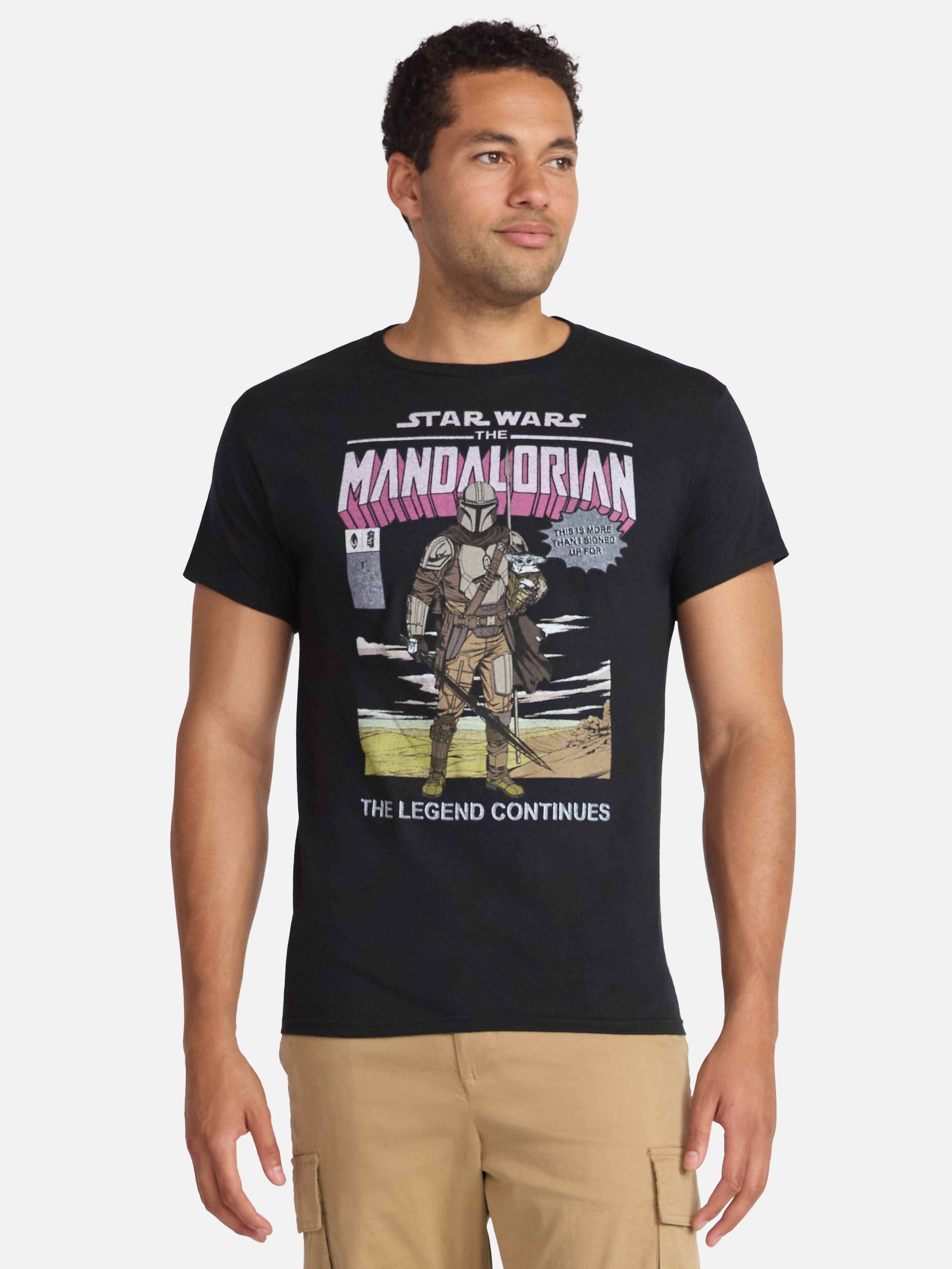 Mandalorian Men's & Big Men's Graphic Tee Shirt, Sizes S-3XL