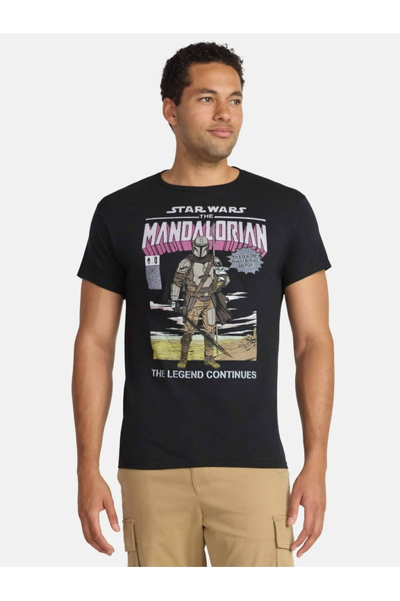 Mandalorian Men's & Big Men's Graphic Tee Shirt, Sizes S-3XL
