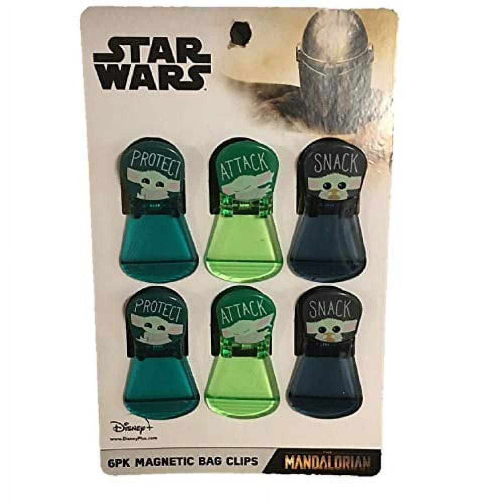 Mandalorian Star Wars Yoda The Child 6 Pk Magnetic Snack Bag Clips