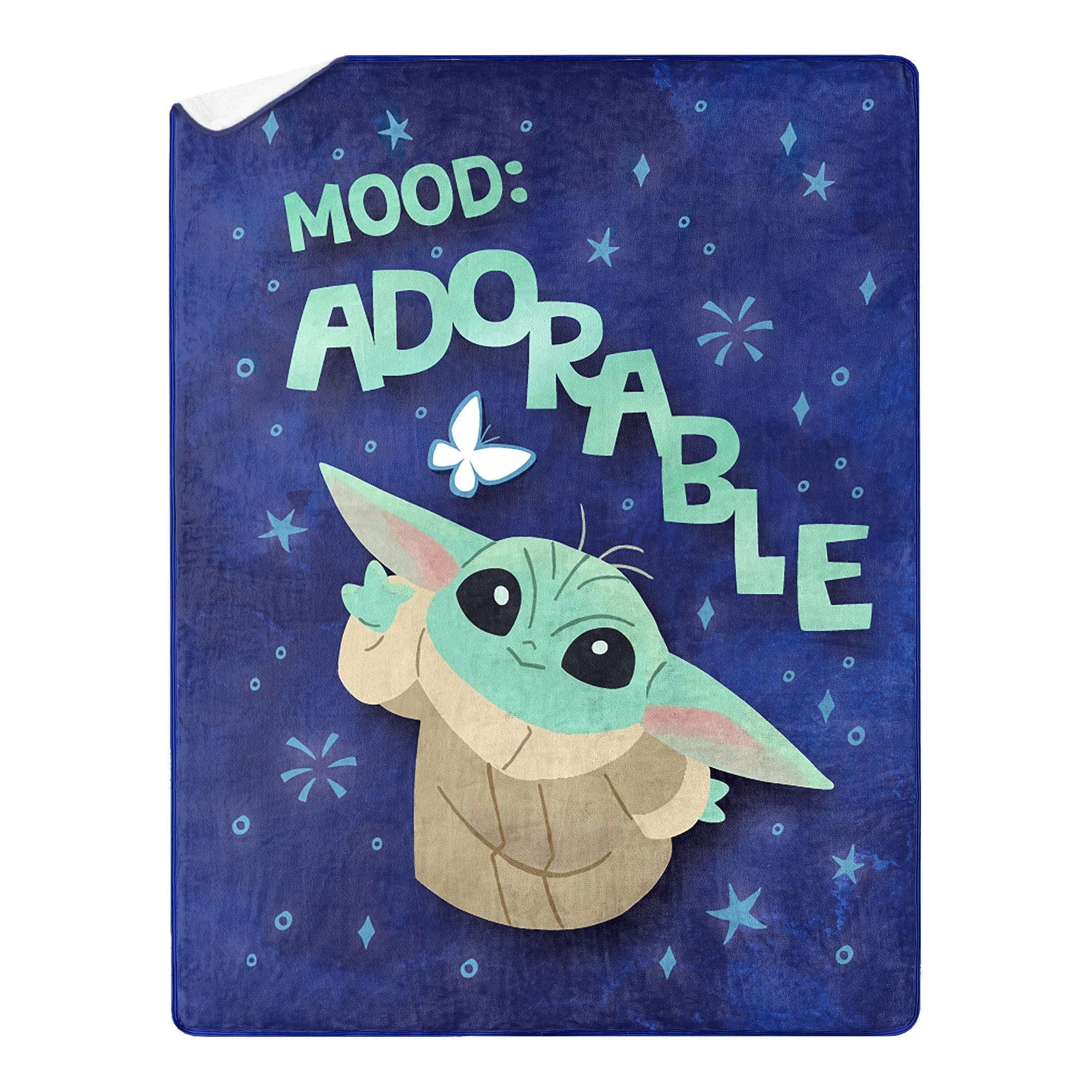 Stitch And Baby Yoda Blanket Mandalorian The Child Yoda Adorable