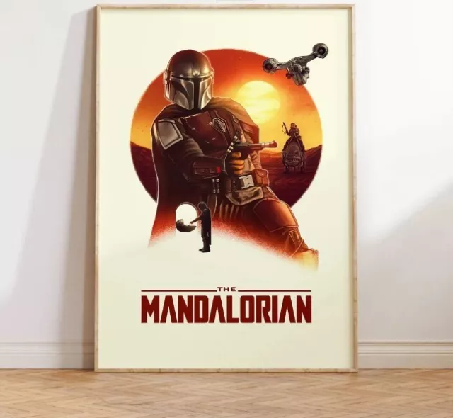 Mandalorian Wall Art,mandalorian Poster Print,star Wars Poster Print