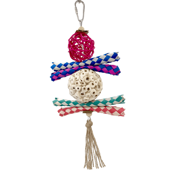 Mandarin Bird Toys 1702 Rainbow Rattan Sola Shredder