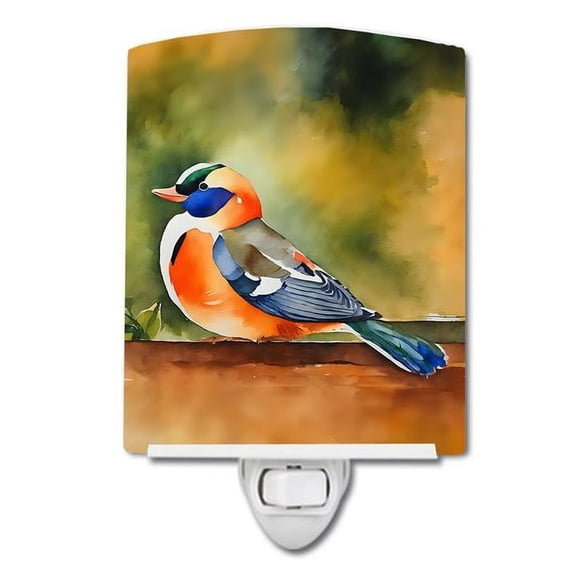 Mandarin Duck Ceramic Night Light 4 in x 6 in