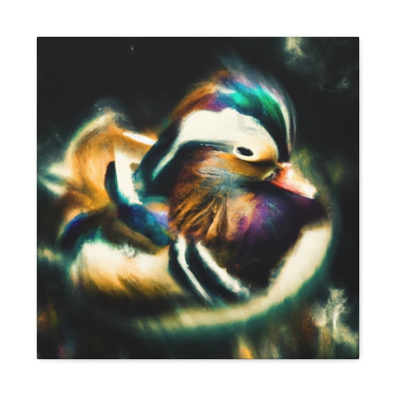 Mandarin Duck Expressionism - Canvas